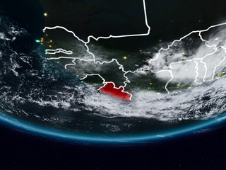 Liberia during night