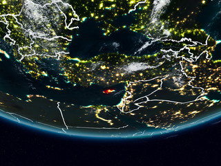 Cyprus during night