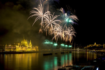 Feuerwerk in Budapest