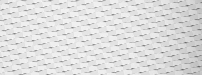 White paper textured banner with geometric pattern.