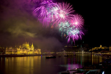 Feuerwerk in Budapest