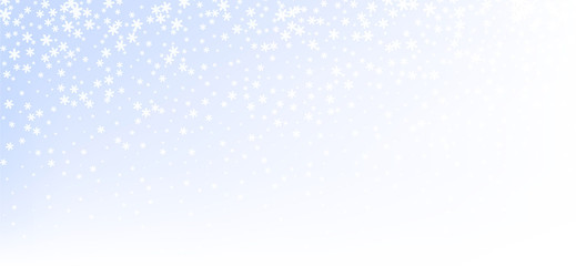 Blue gradient winter background with snow pattern.