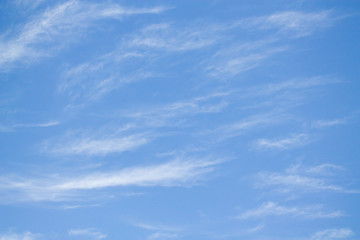 clouds on the blue sky