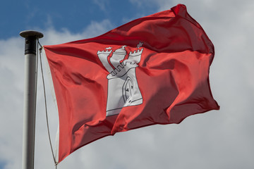 Landesflagge Hamburg 