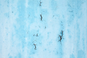 Old surface of blue rusty metal texture background