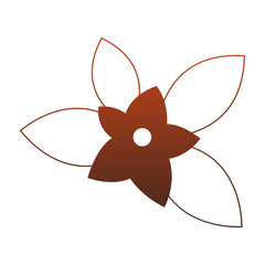 Beautiful flowers cartoon red lines