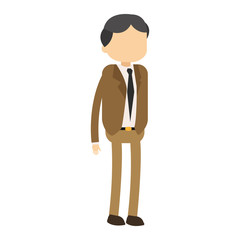 Obraz premium Businessman executive cartoon