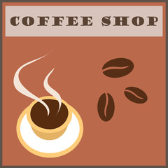 Fundo com imagens de café