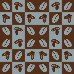 Fundo com imagens de café