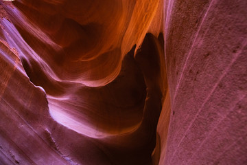 Beautiful colorful textured pattern, Antelope Canyon, page, Arizona
