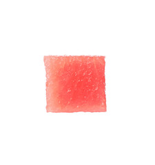 Piece of fresh watermelon on white background