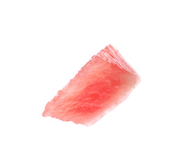 Piece of fresh watermelon on white background