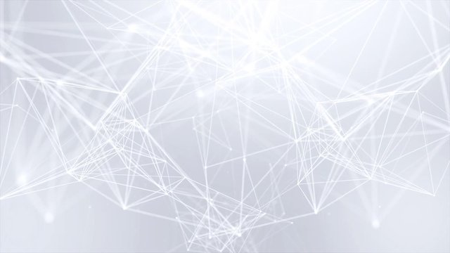 147. Abstract Plexus Network luxury and titles network of connected lines and dots particles. Network Connections Soft Clean Corporate Business Presentation Seamless Loop Background.