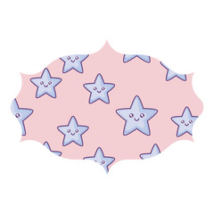 kawaii stars pattern