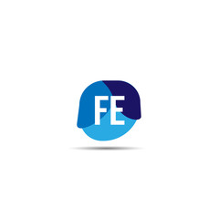 Initial Letter FE Logo Template Design