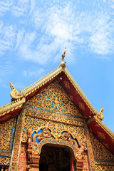 Fototapeta na wymiar Wat Chai Mongkon - Buddhist Temple , Chiang Mai Thailand.
