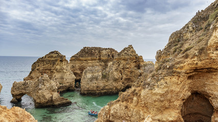 Beautiful bay near Lagos town, Algarve region, Portugal