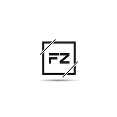 Obraz premium Initial Letter FZ Logo Template Design