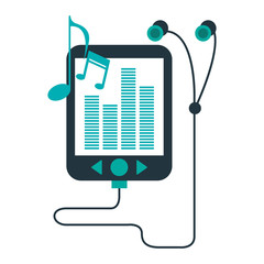 Music player and earphones