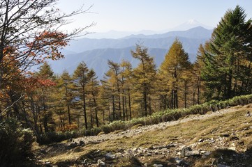 秋の七ツ石山からの眺望