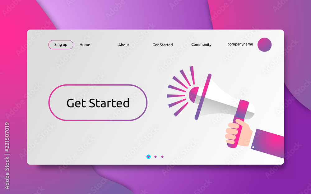 Fototapete creative website template designs. illustration concepts of web page design for website and mobile w