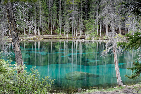 Grassi Lakes In Canmore, Alberta, Canada