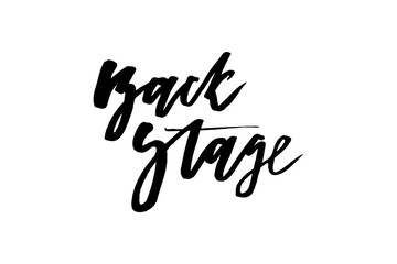 slogan backstage phrase graphic vector Print Fashion lettering calligraphy