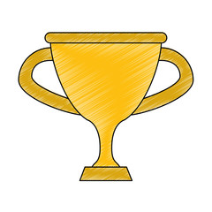 Trophy cup championship scribble
