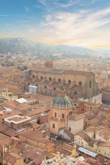 Beautiful view of the center of Bologna, Italy © marinadatsenko