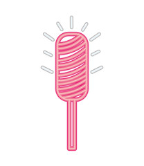 red neon sweet lollipop candy bright