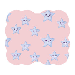 kawaii stars pattern