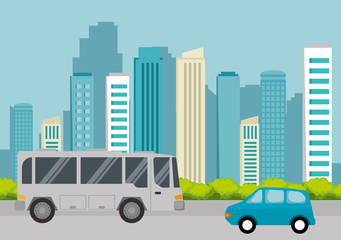 bus transport public icon