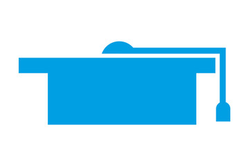 graduation hat education success pictogram