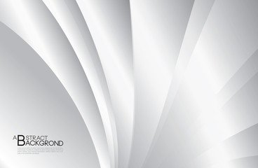 Grey abstract background vector illustration, cover design template , Silver Curve vector, business flyer layout, geometric textured effects, advertisement wallpaper, web banner