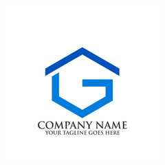Real estate logo templates, Real estate logo icon, Letter G homes logo templates