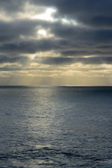 Overcast sky over sea