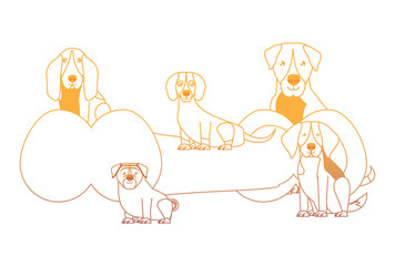 cute dogs design