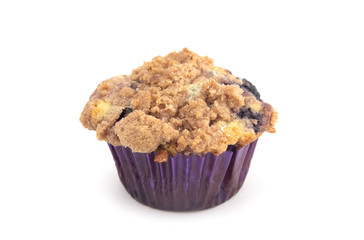 Homemade Blueberry Muffins with a Crumb Topping