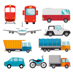 transport logistic set vehicles