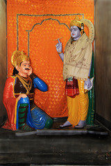 Obraz na płótnie Canvas Krishna Sermonizing Arjuna, Dwaraka