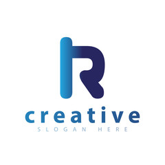 R letter logo icon vector template
