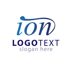 ion text logo icon vector template