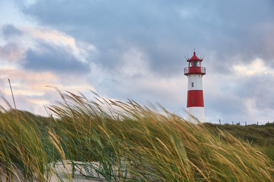 Lighthouse List-Ost on the island Sylt 