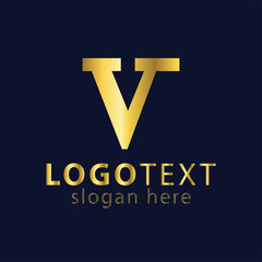 v letter logo icon vector template