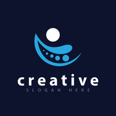 DNA Abstract Logo vector template