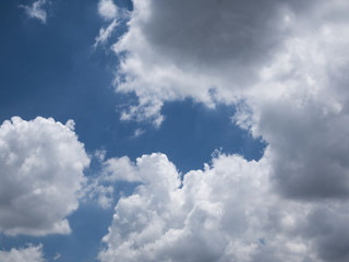 blue sky with clouds