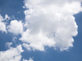 blue sky with white clouds