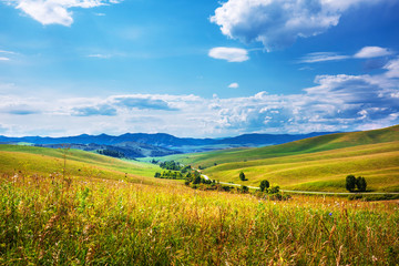 Fototapeta premium The mountains and hills. Altai
