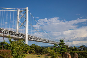 Seto ohashi bridge from Yoshima parking area,Shikoku,Japan