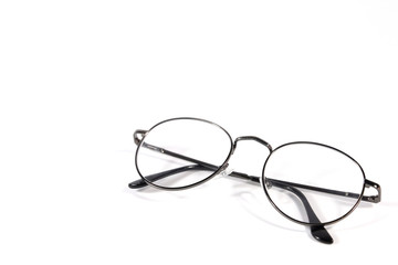 glasses isolated white background